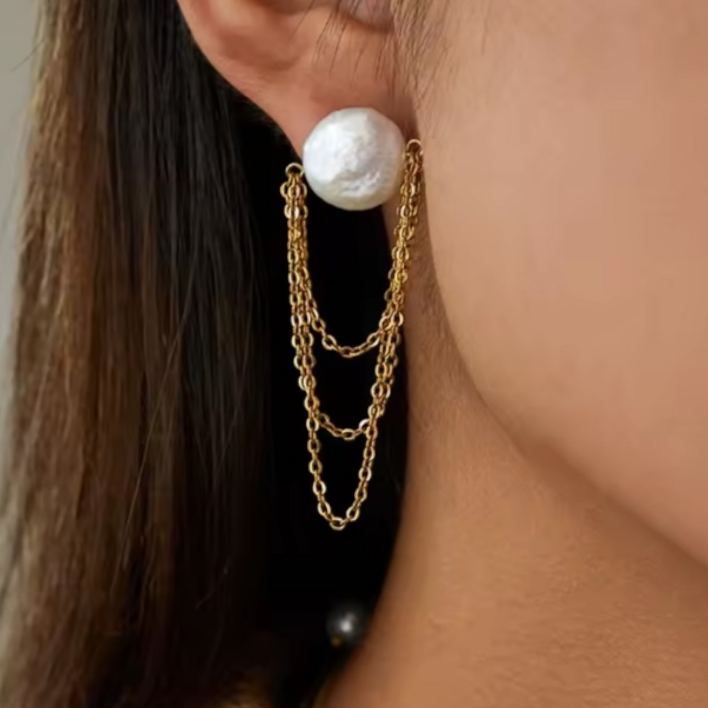 Luna Pearl Drop Earrings