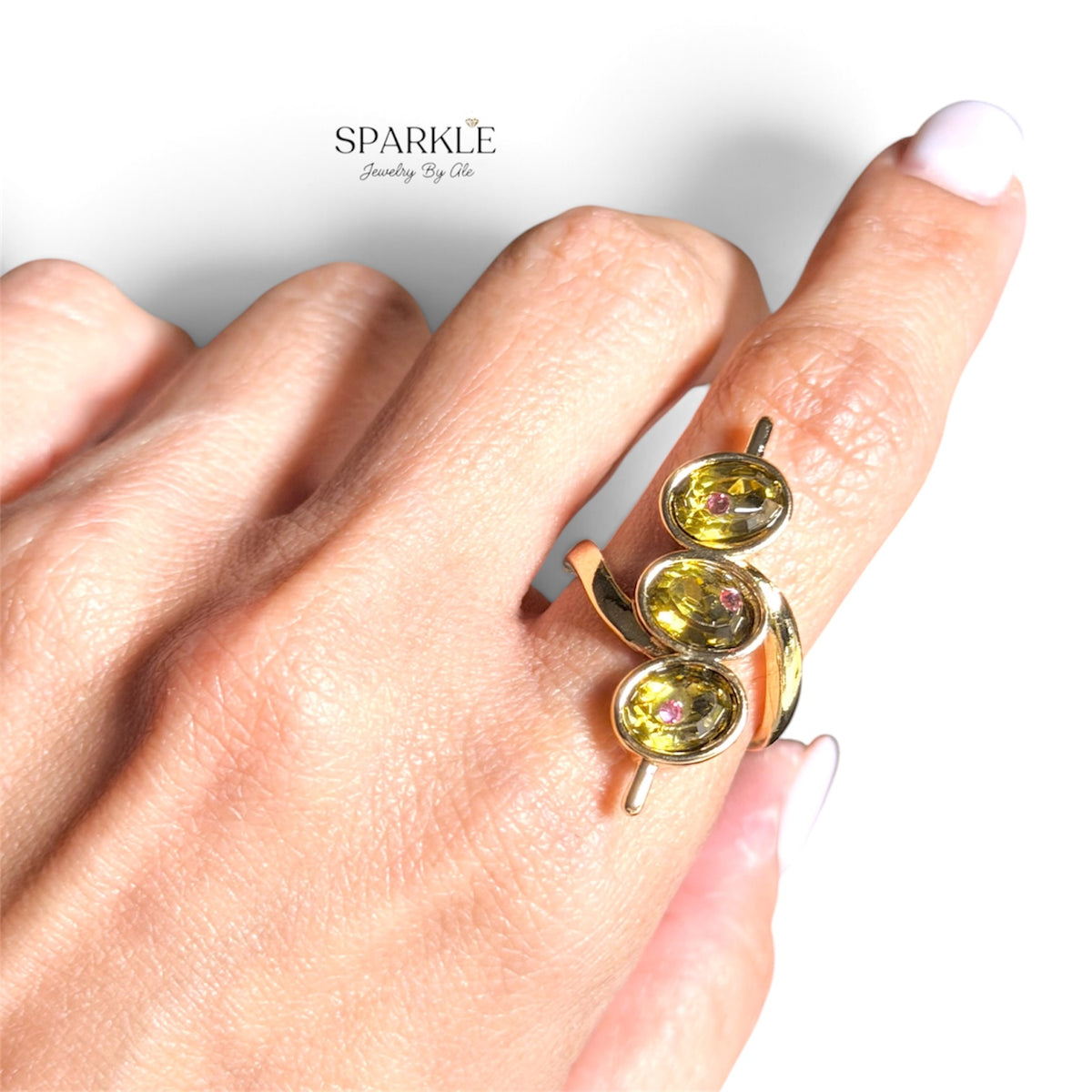 Olive Trio Ring
