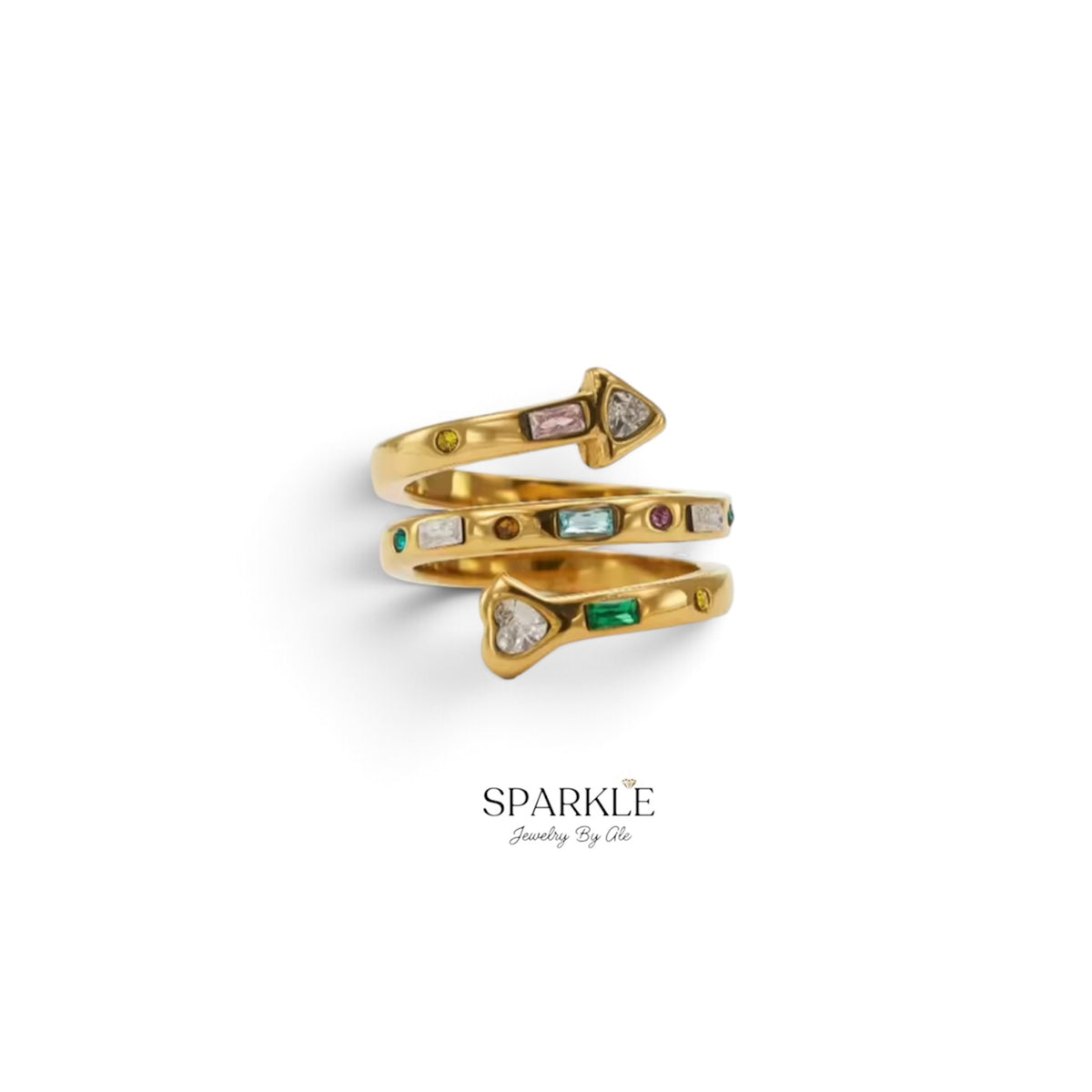 Arrow Spiral Ring