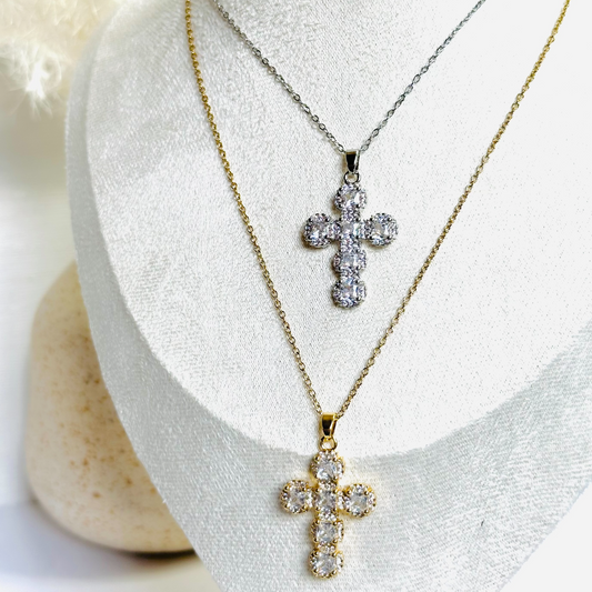 Glam Cross Necklace