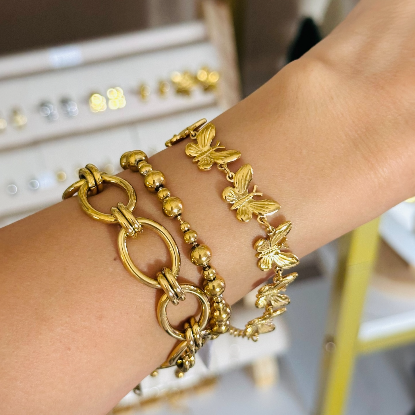 Butterflies Link Bracelet