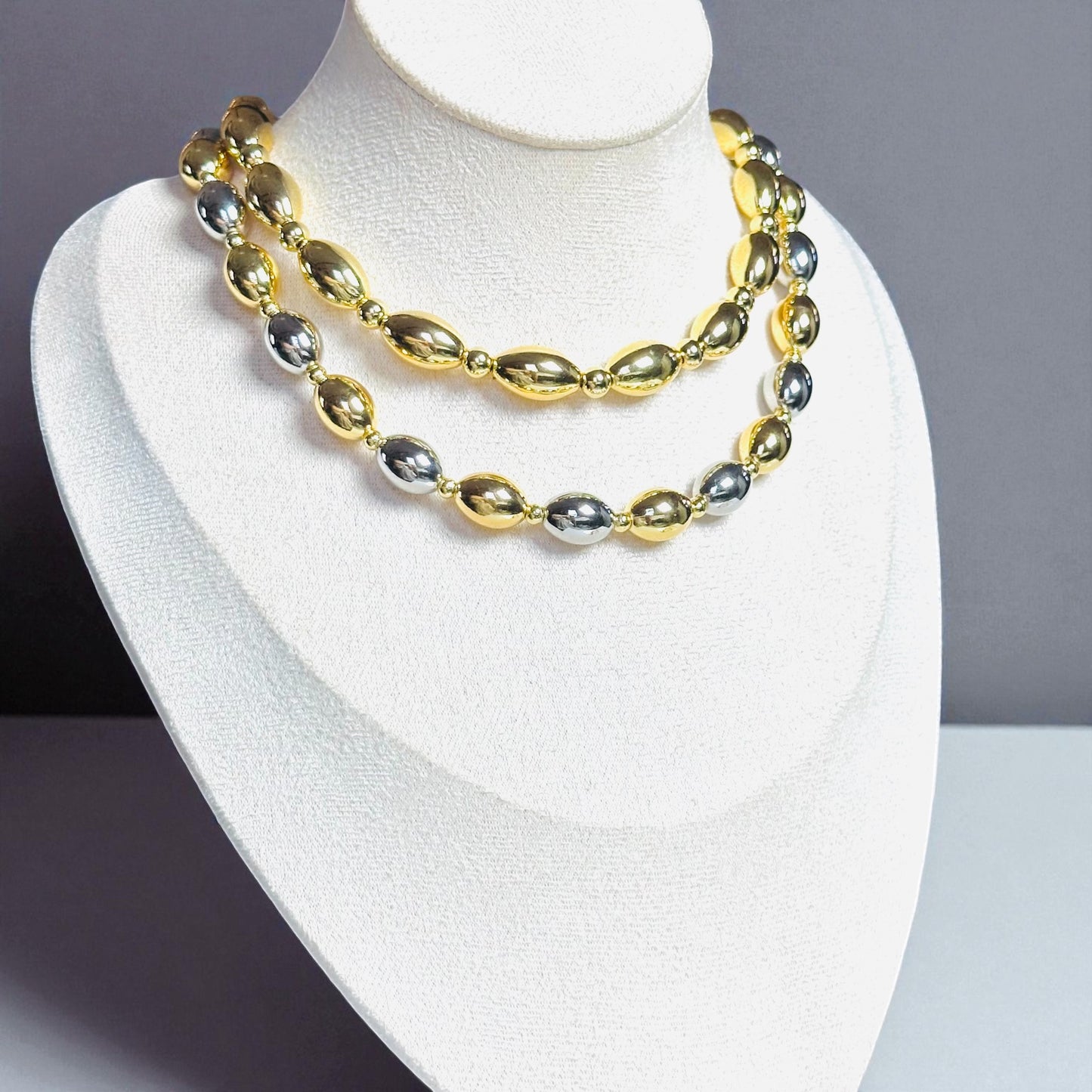 Oval Beads Necklace
