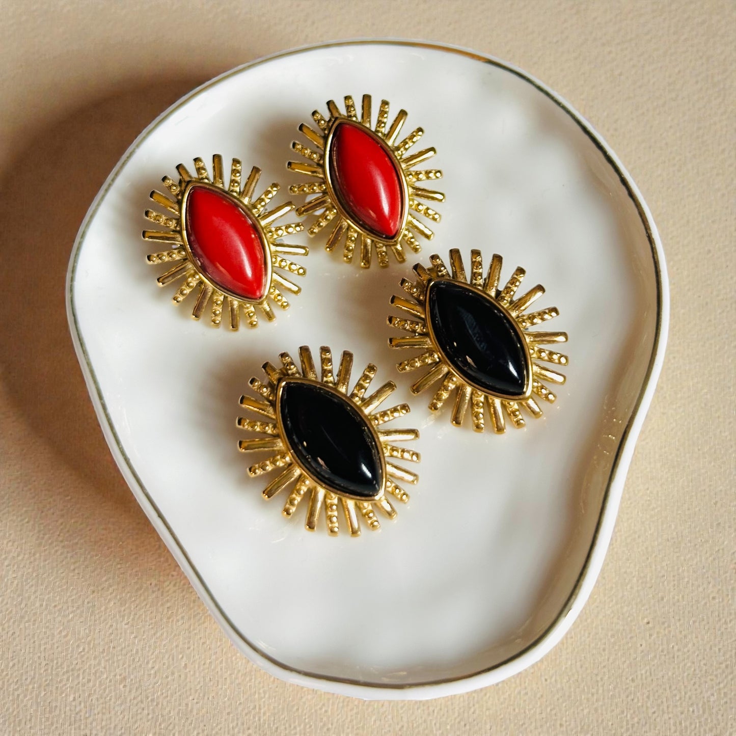 Sunrise Stone Earrings