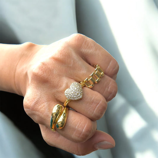 Sparkle Heart Ring
