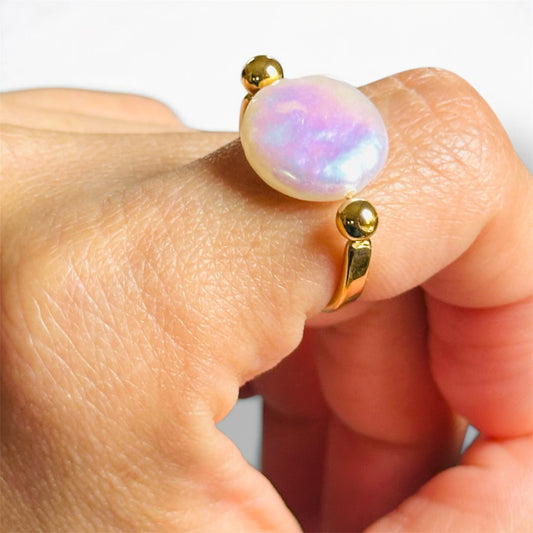 Round Pearl Ring