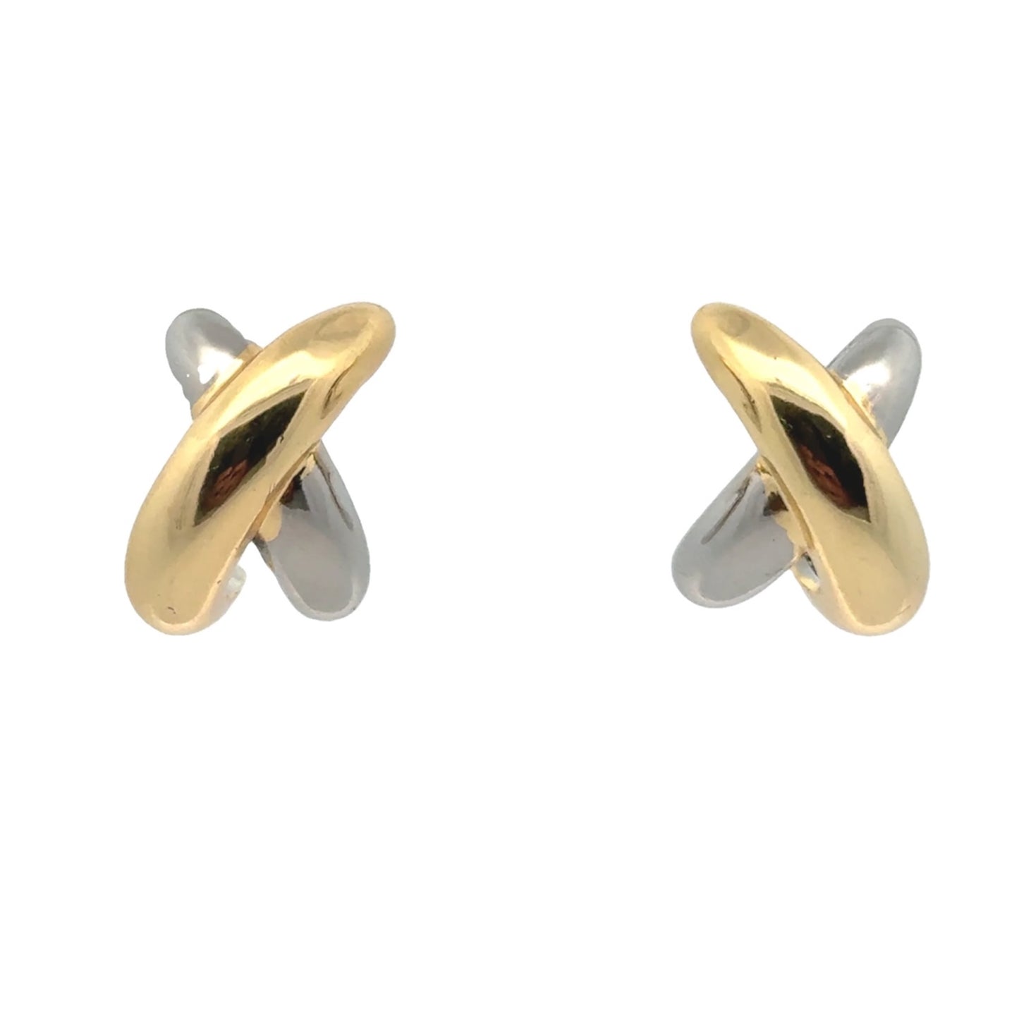 Puffed X Earrings