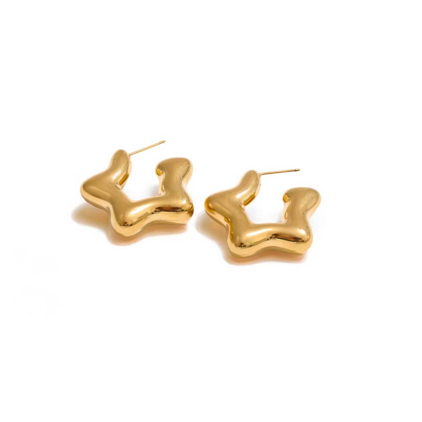 Chunky Star Earrings