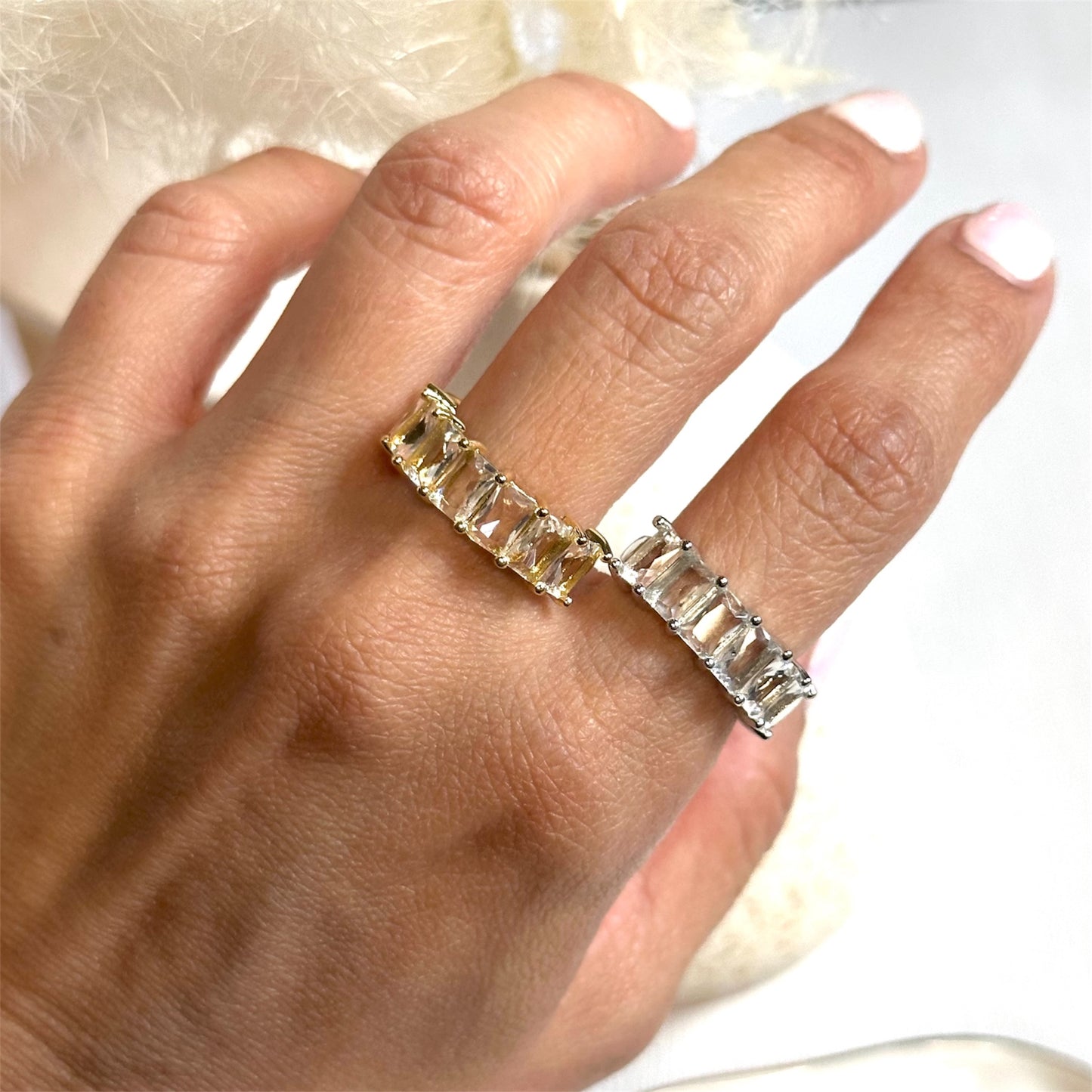 Clear Crystals Ring