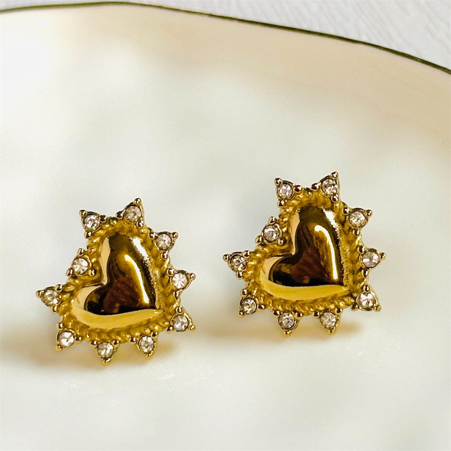 Sparkle Heart Earrings