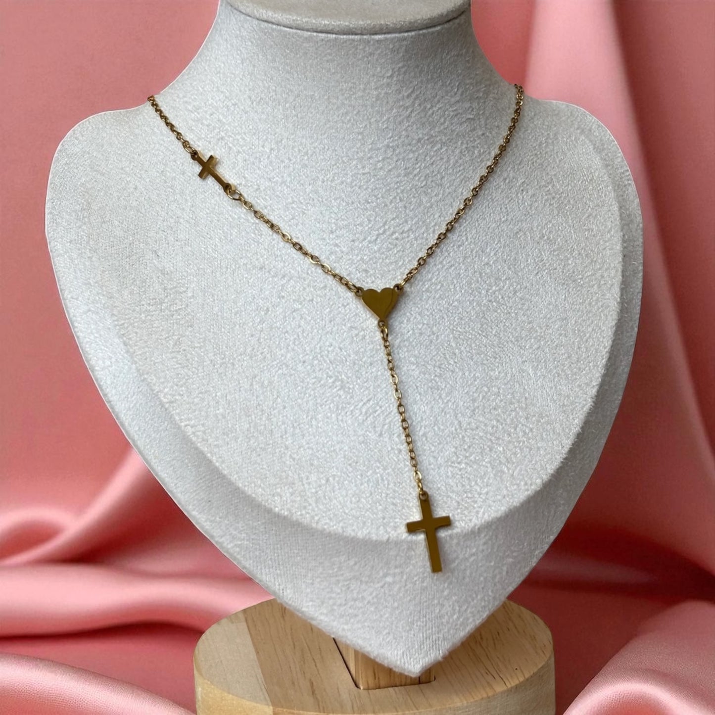 Rosario Heart Necklace