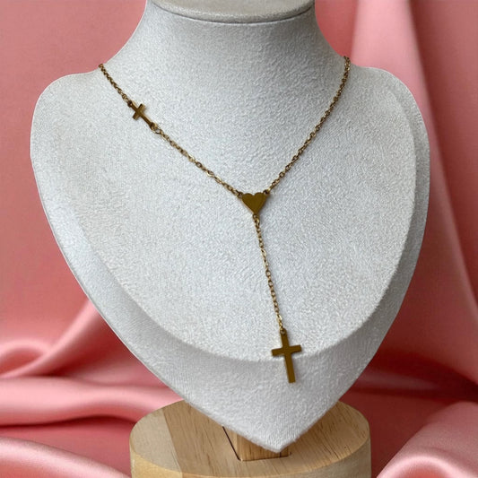 Rosario Heart Necklace