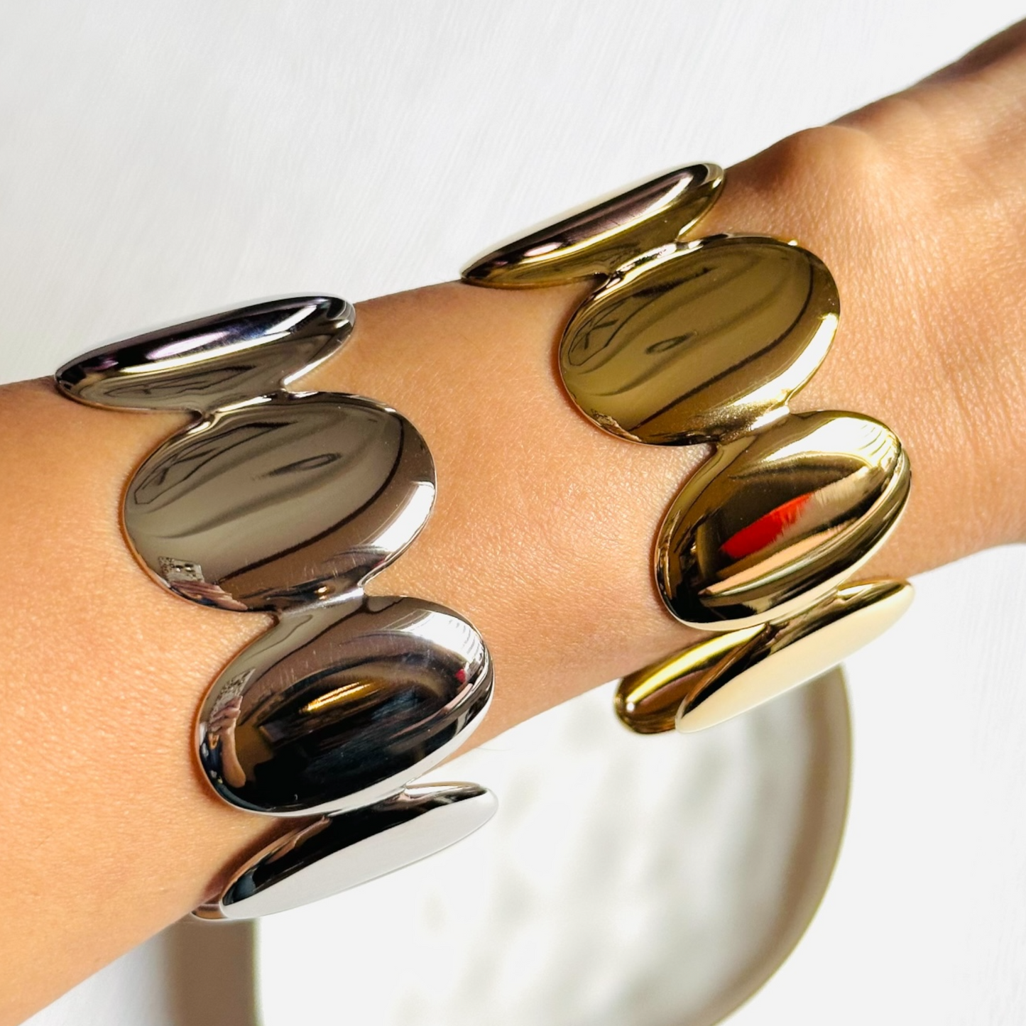 Oval Bangle Bracelet