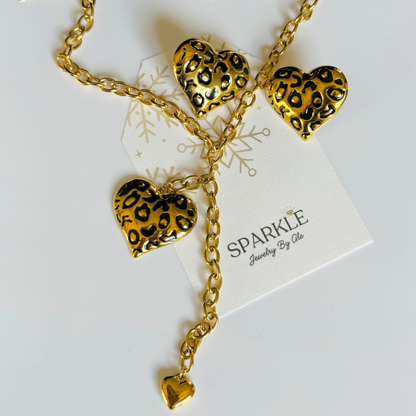 Leopard Heart Necklace