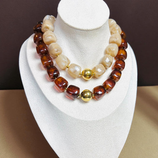 Square Beads Necklace