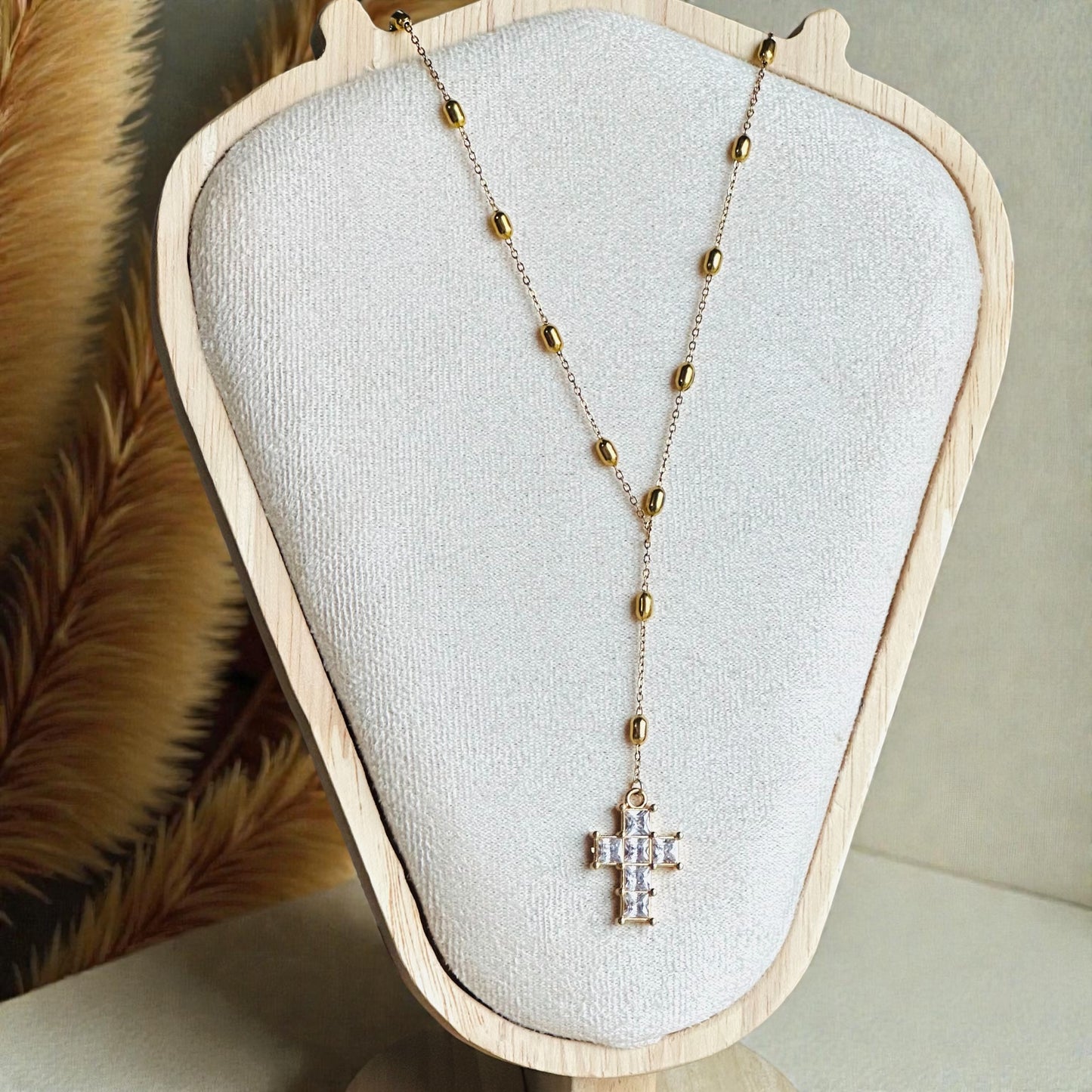 Lariat Cross Necklace