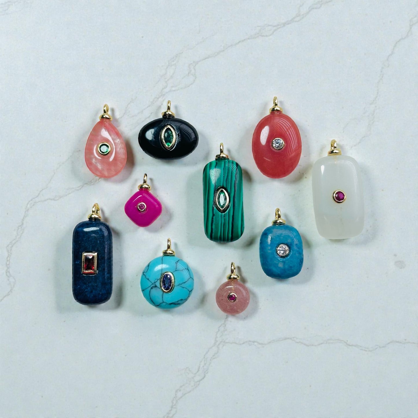 Natural Stone Charms