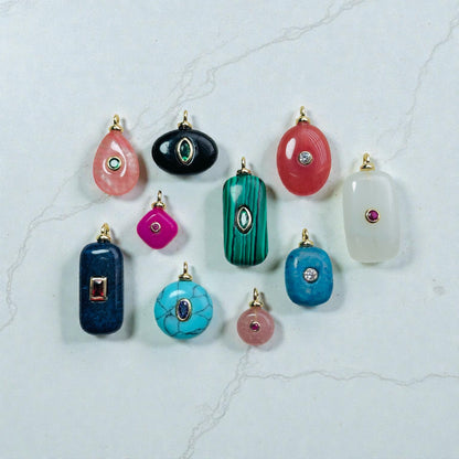 Natural Stone Charms