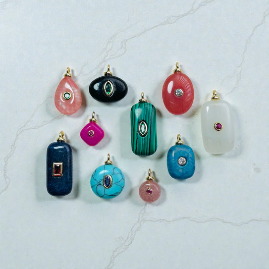 Natural Stone Charms