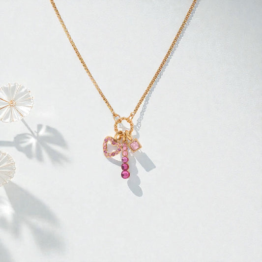 Rosé Love Charm Necklace