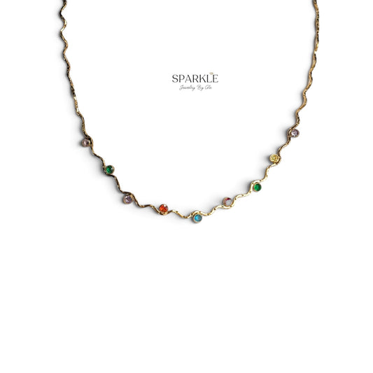 Color Bliss Wavy Necklace