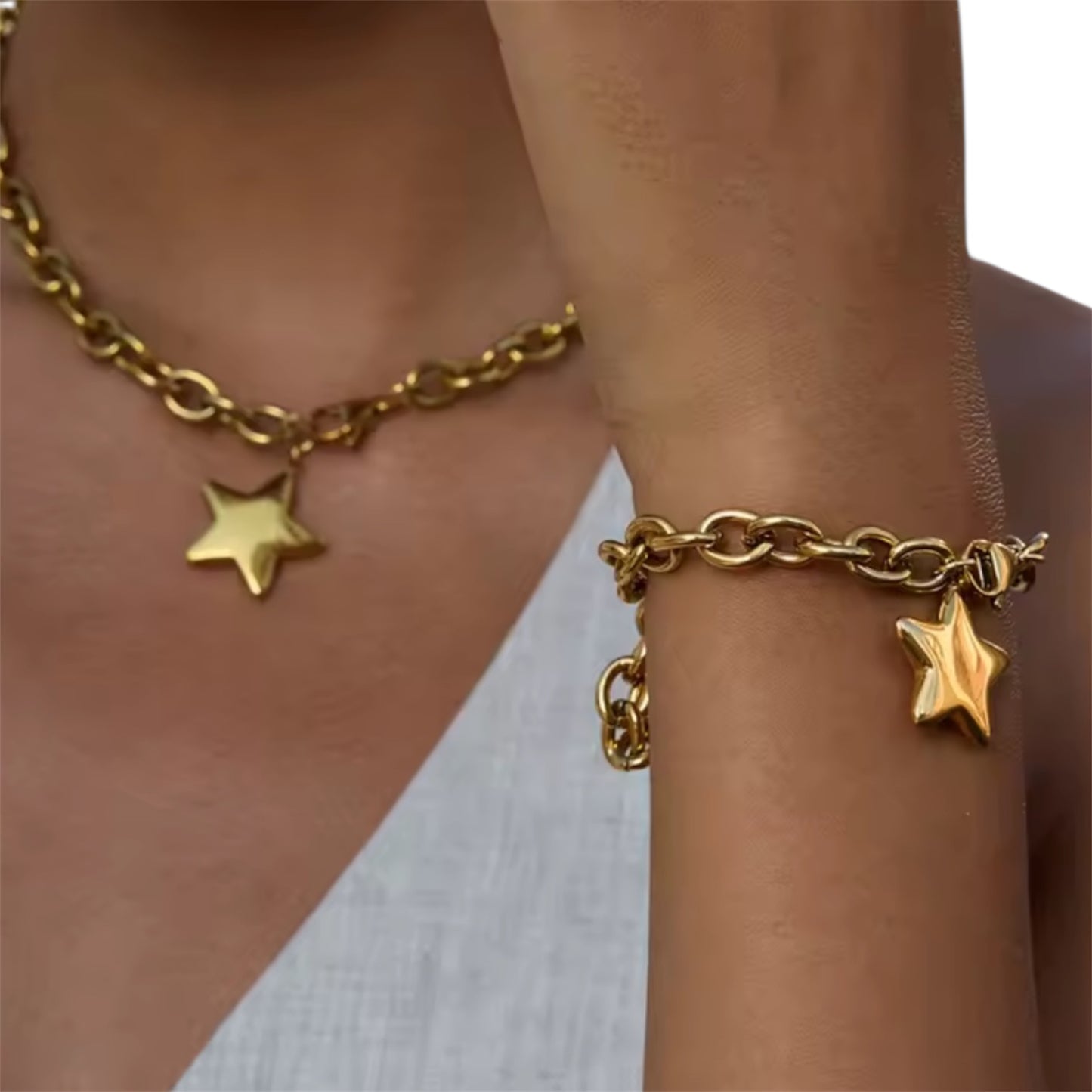 Puff Star Necklace