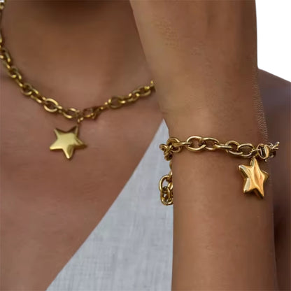 Puff Star Necklace