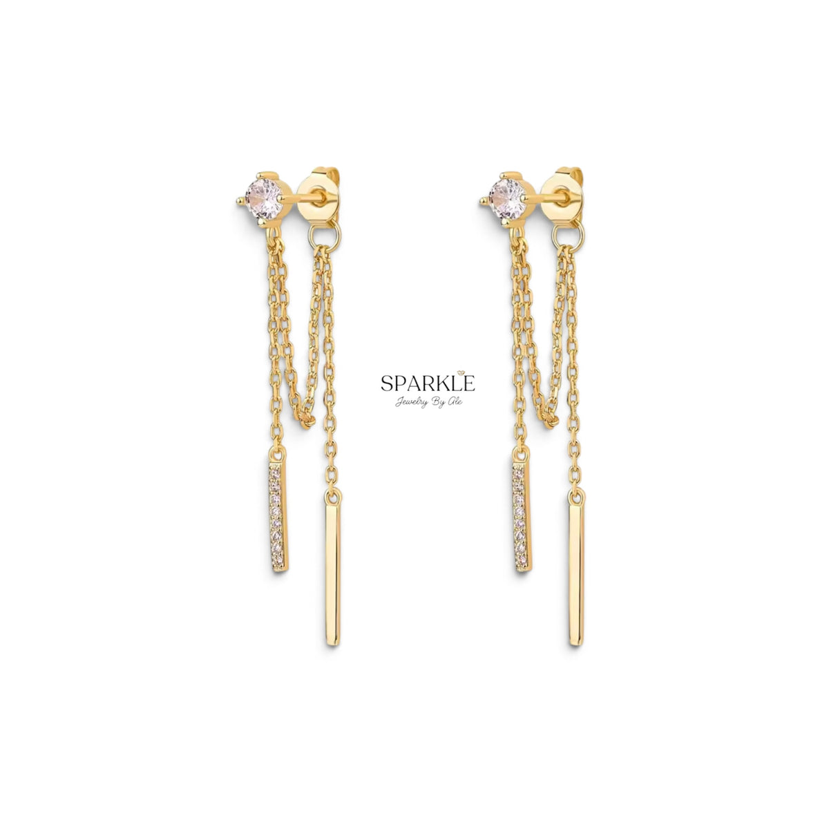Vela Chain Drop Earrings
