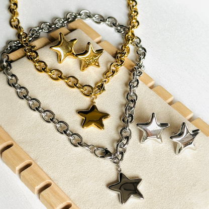 Puff Star Necklace