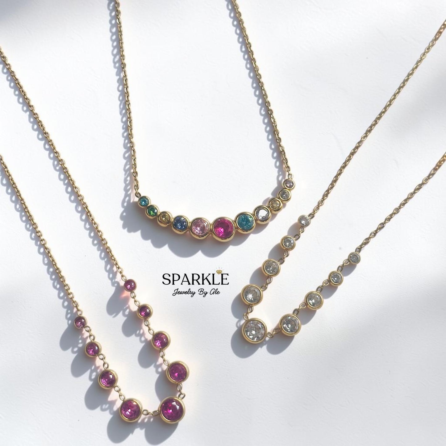 Santorini Bezel Necklaces