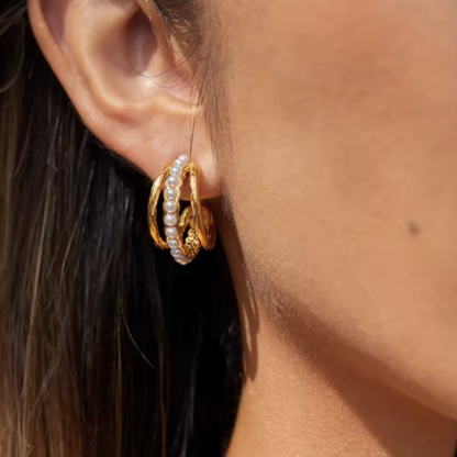 Pearl Layer Earrings