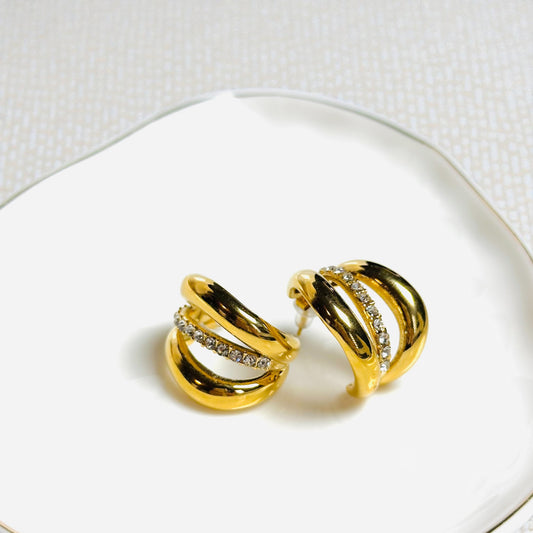 Festive Glow Hoop Earrings