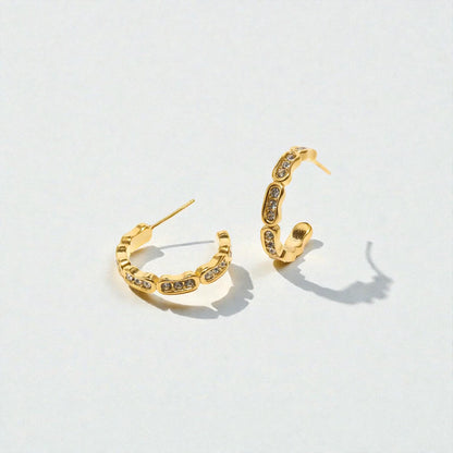 Holiday Sparkle Hoop Earrings