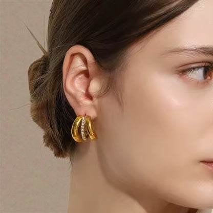 Festive Glow Hoop Earrings