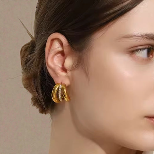 Festive Glow Hoop Earrings