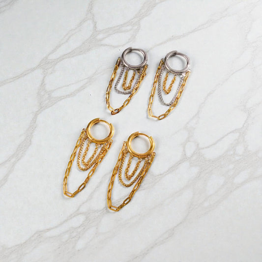 Chains Tassel Earrings