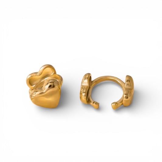 Double Heart Earcuff