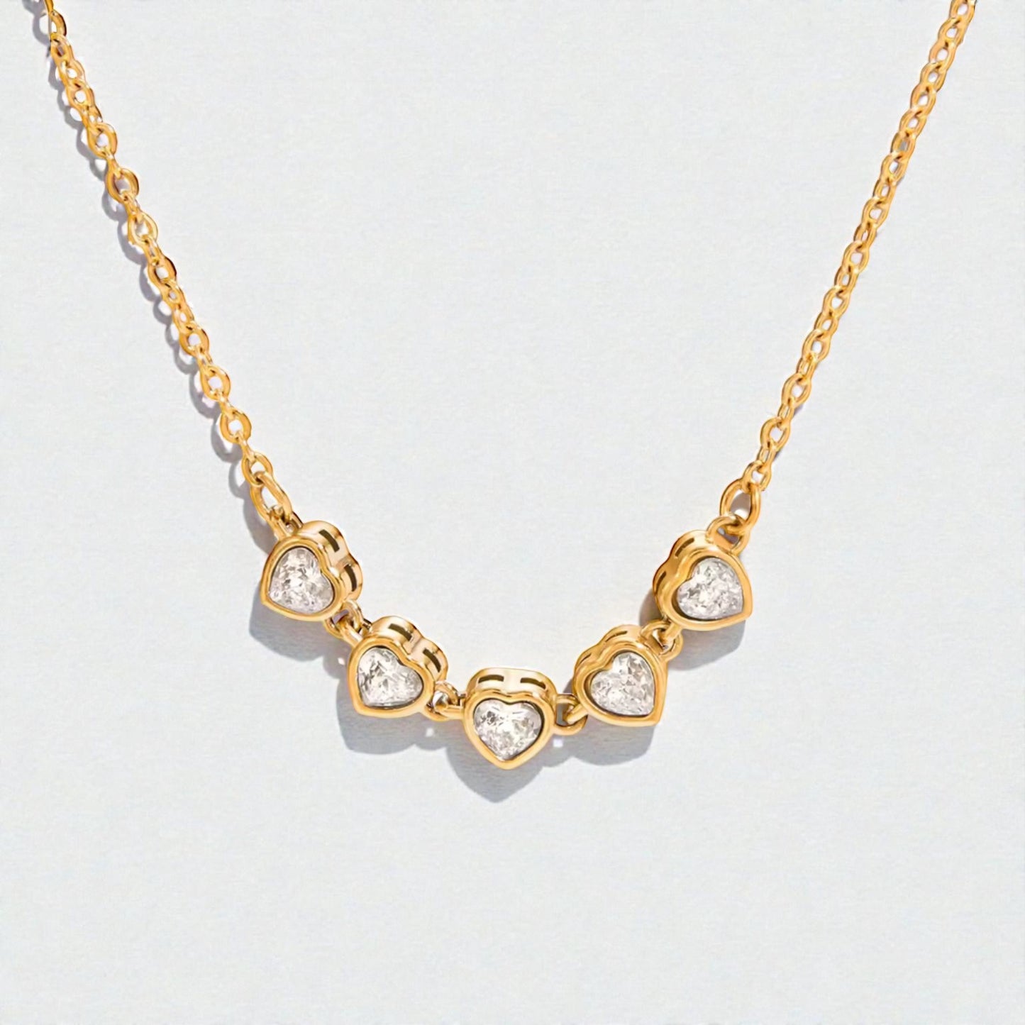 Five Hearts Necklace