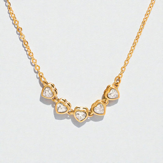 Five Hearts Necklace