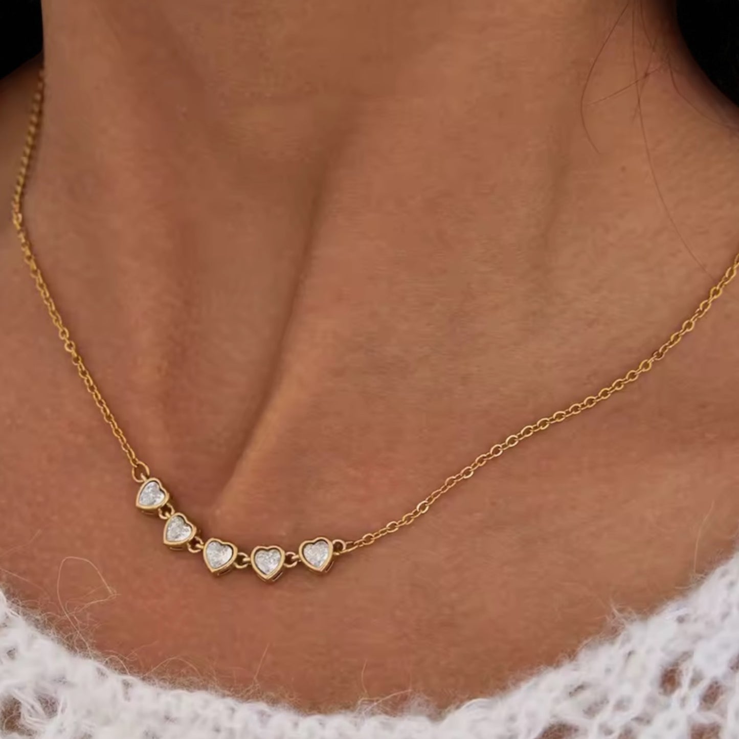 Five Hearts Necklace