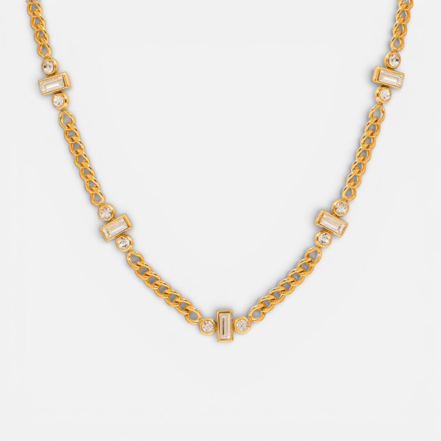 Baguette Necklace