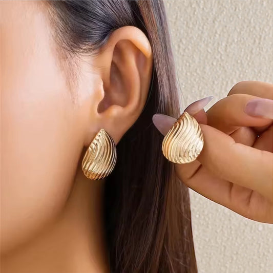 Texture Drop Earrings