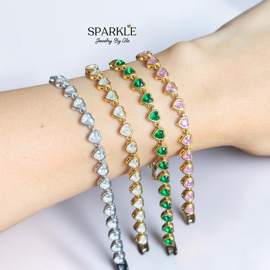 Heart Zirconia Bracelet
