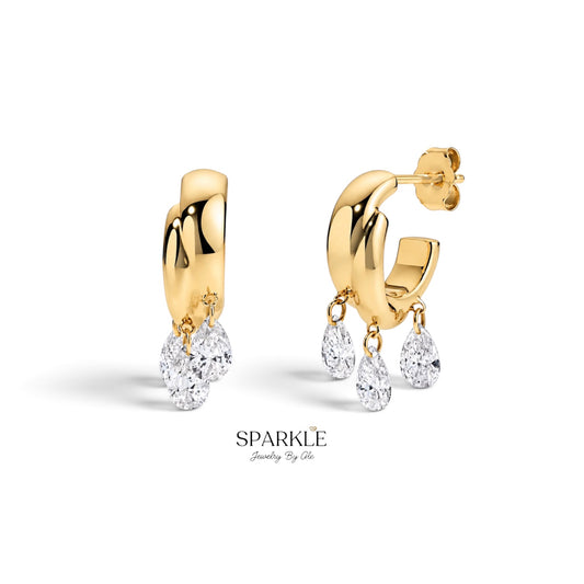 Crystal Rain Earrings