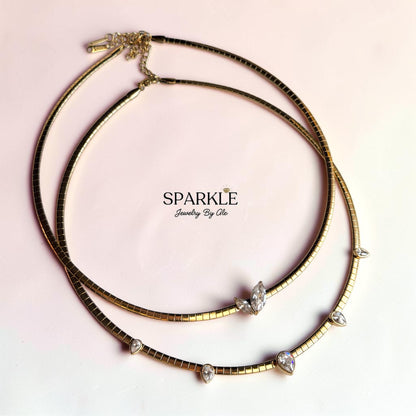 Crystal Drops Necklace