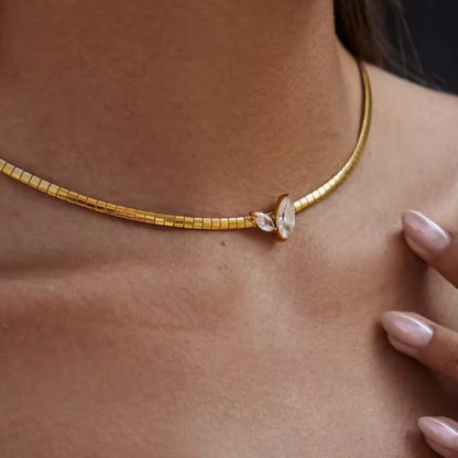 Crystal Drops Necklace