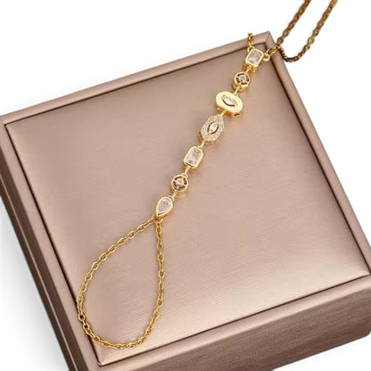 Elena Mosaic Hand Ring Chain