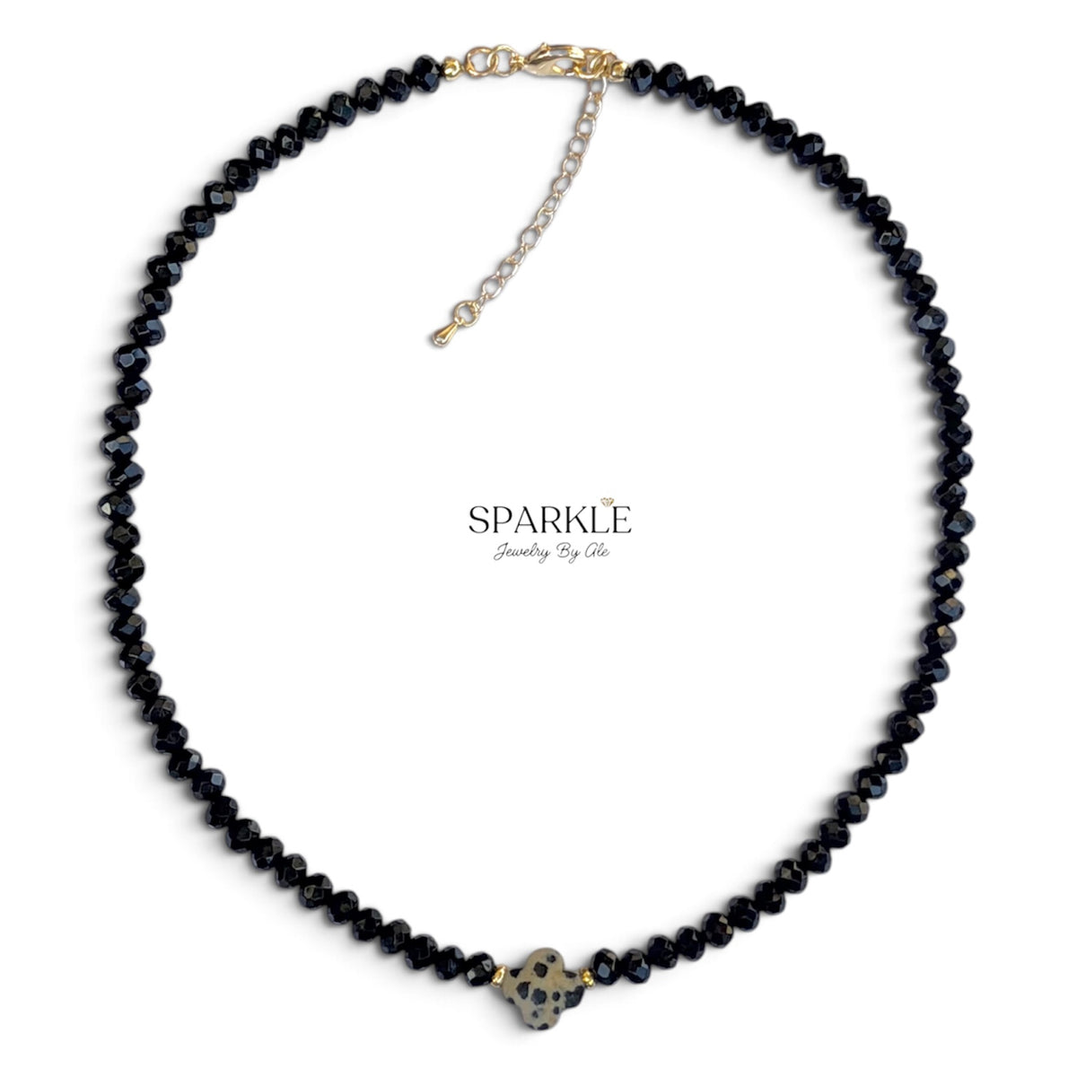 Midnight Clover Necklace