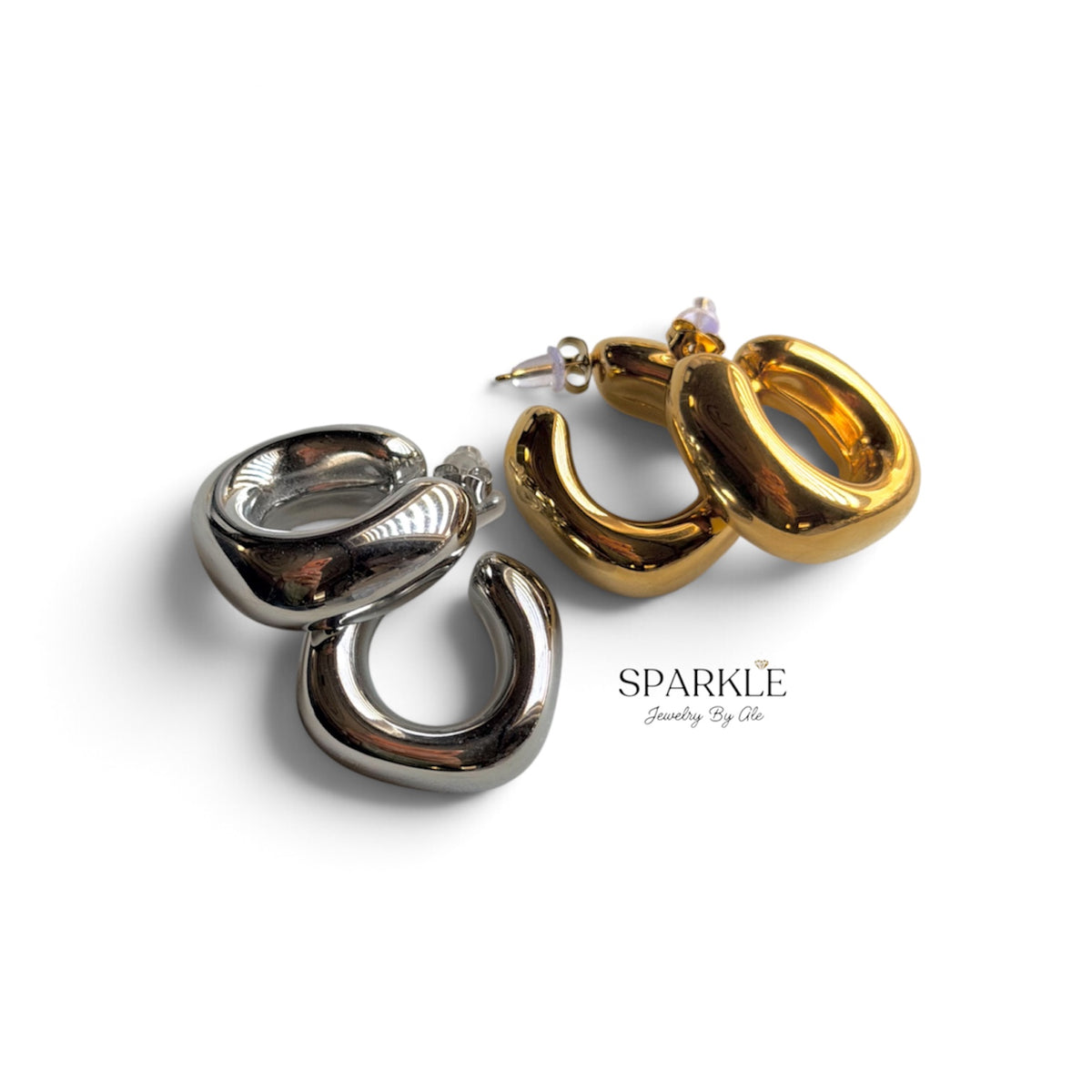 Sculpted Bold Hoops