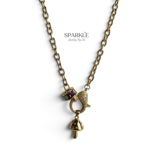 Mushroom Charm Necklace