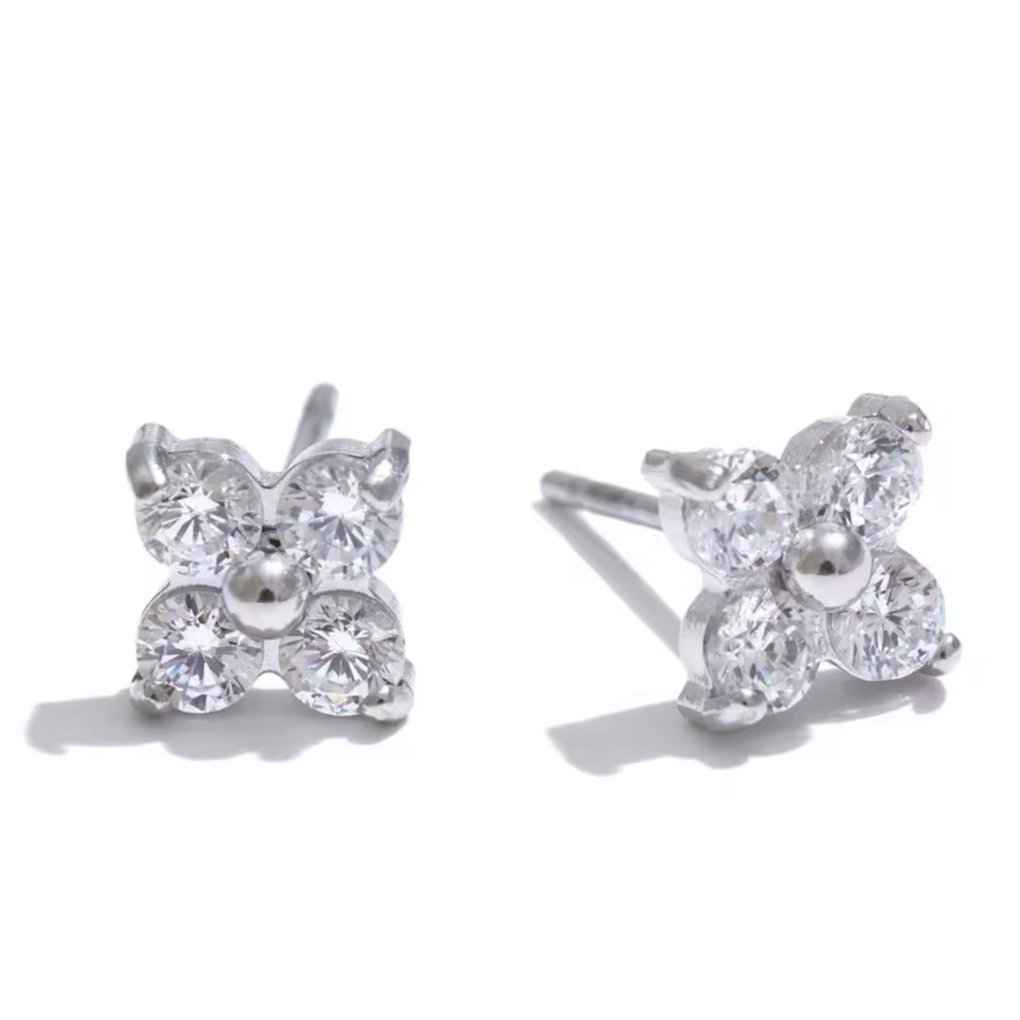Mini Flower CZ Earring